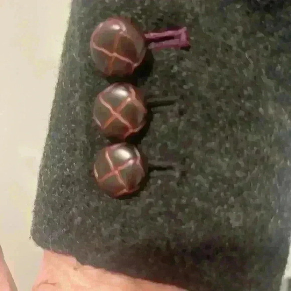 Boden Blazer Jacket Charcoal Gray Wool Short Double Breasted Size 6 US - Picture 6 of 12